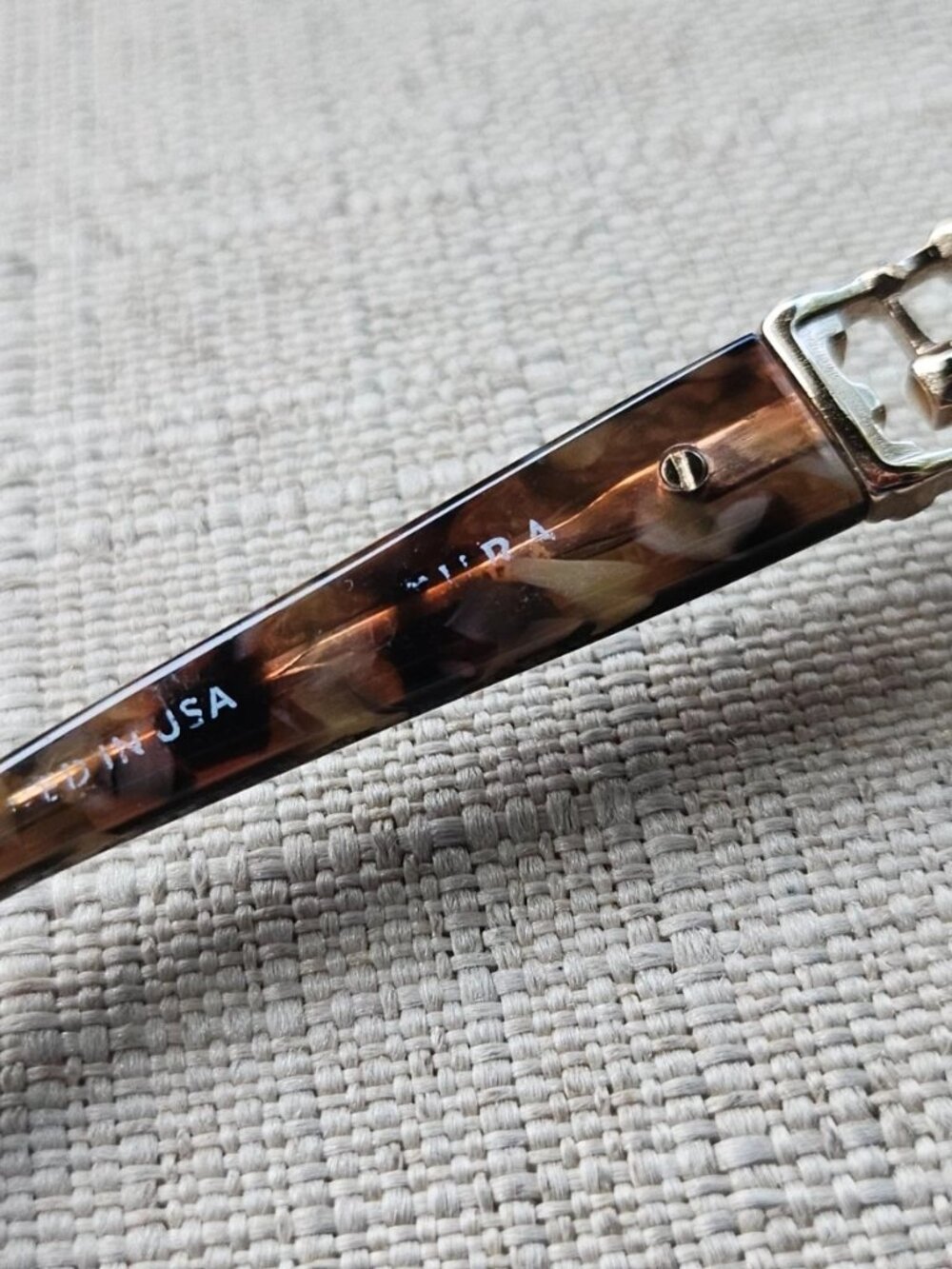 Vintage Tura Ladies Eyeglasses Frame Half Rim Gold Glasses Made USA Read descr - Picture 9 of 12